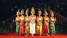 Siem Reap Apsara Dancers at Kulen Restaurant, Cambodia